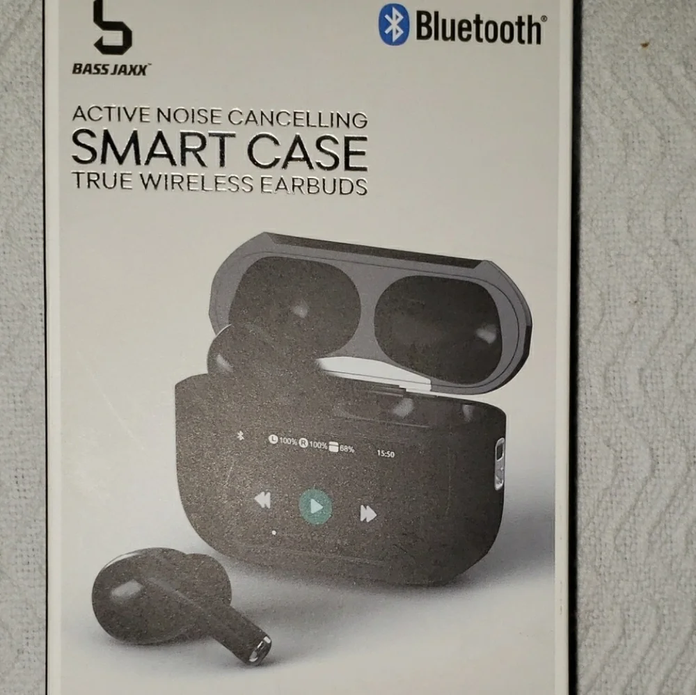 Bass Black True Wireless Earbuds with Smart Case